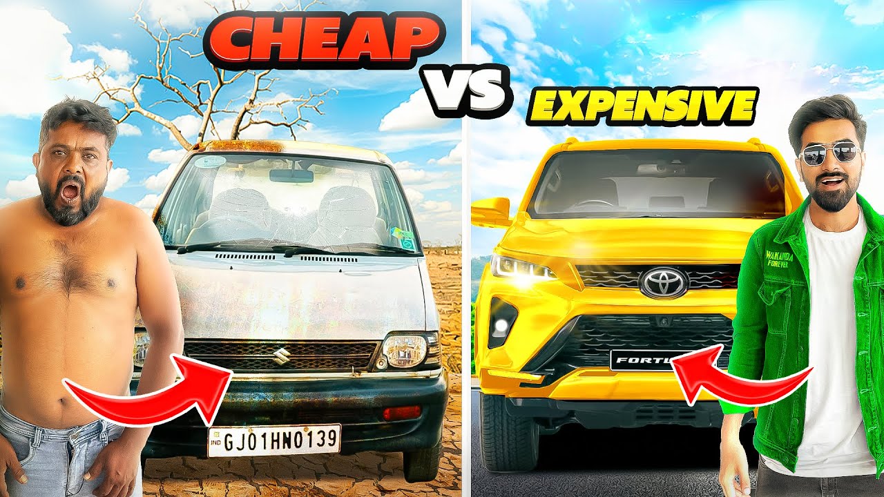 24 Hours in Cheap Vs Expensive Car - Challenge | गाड़ी खराब हो गई 😭