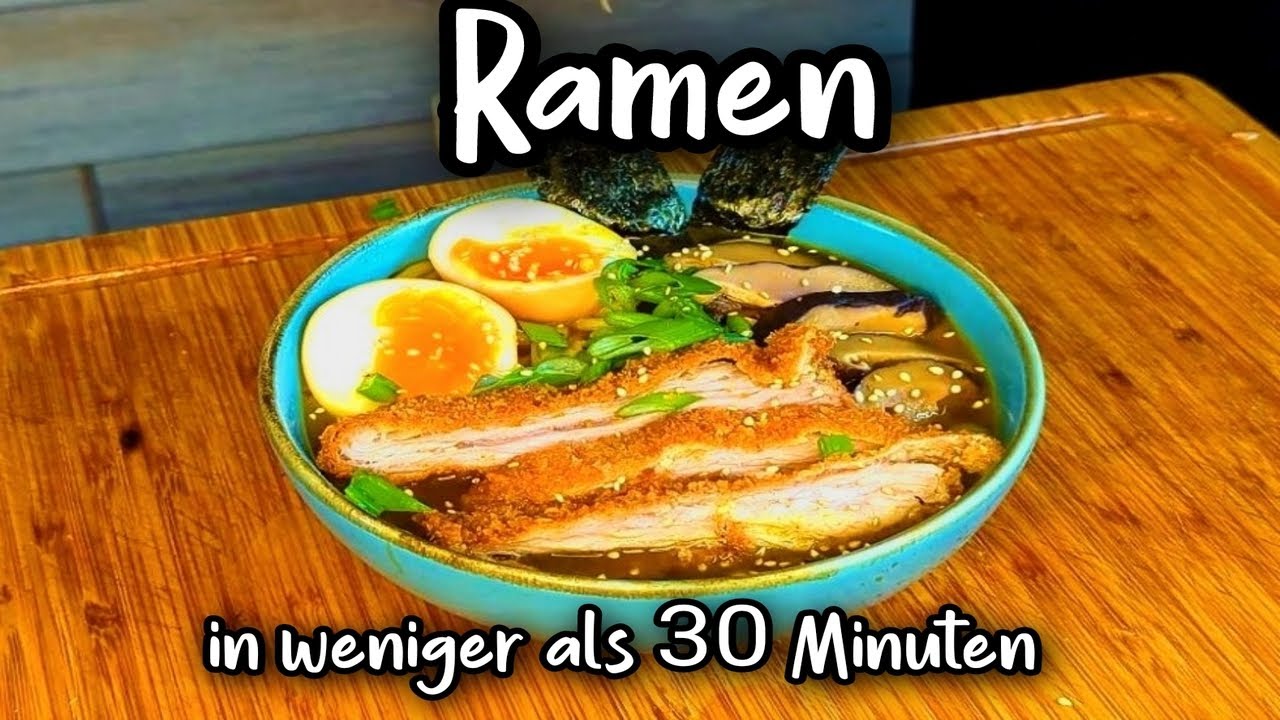 SCHNELLES Ramen Rezept | in nur 30 MINUTEN fertig.