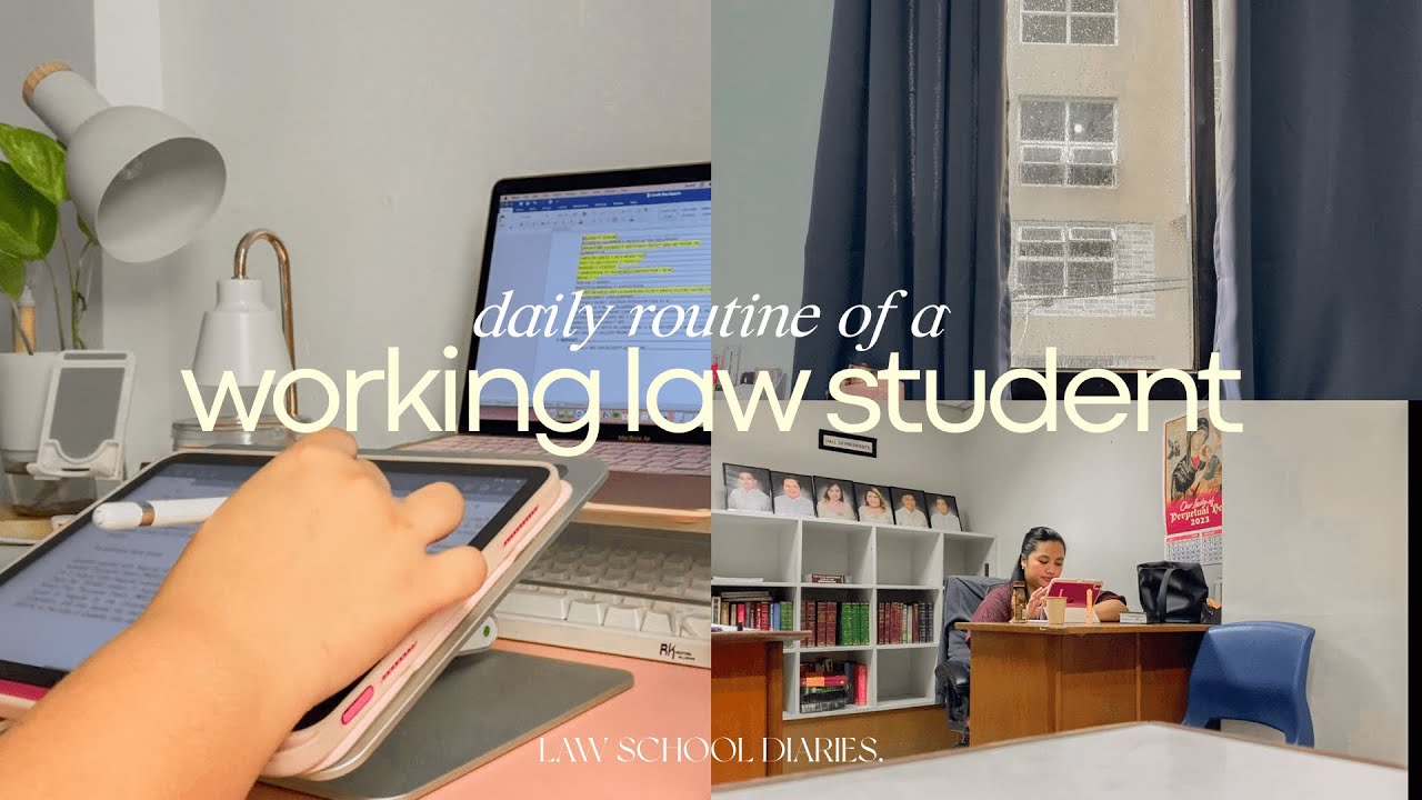 daily routine of a working law student (waking up at 4AM, studying) ⚖️ law school diaries