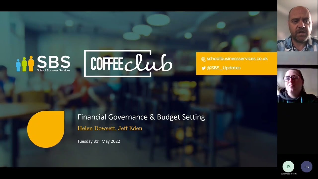 Financial Governance & Budget Setting - SBS Coffee Club CPD Webinar
