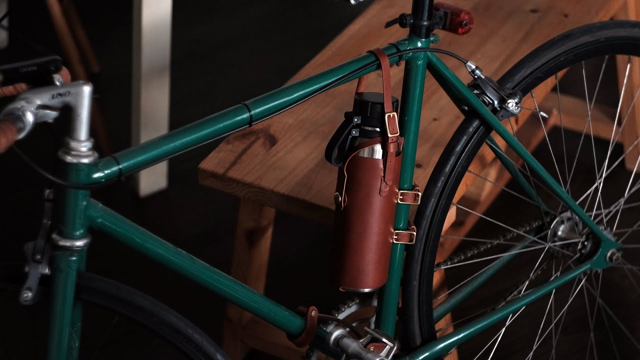 Making A Bike Bottle Holder #ASMR #makingabottleholder #leathercraft #leathercrafting