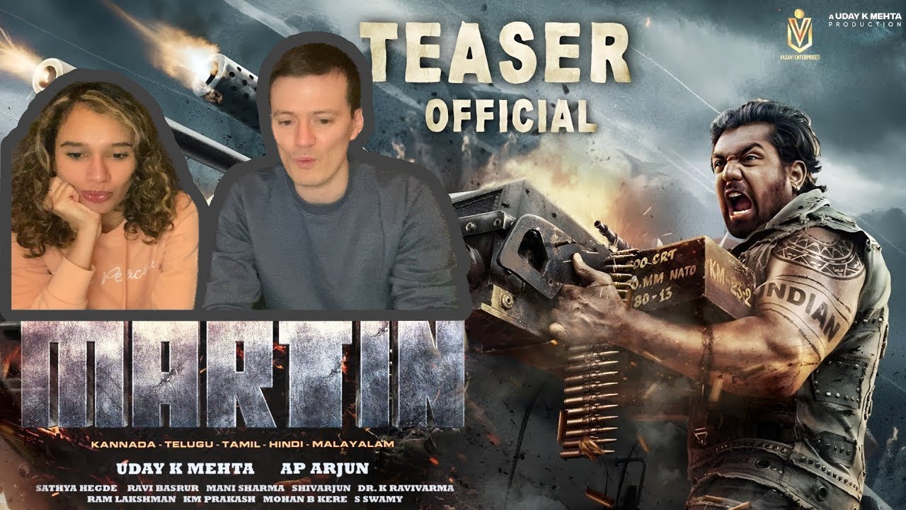 OUR REACTION TO Martin - Teaser [4K] | Dhruva Sarja | AP Arjun | Uday K Mehta