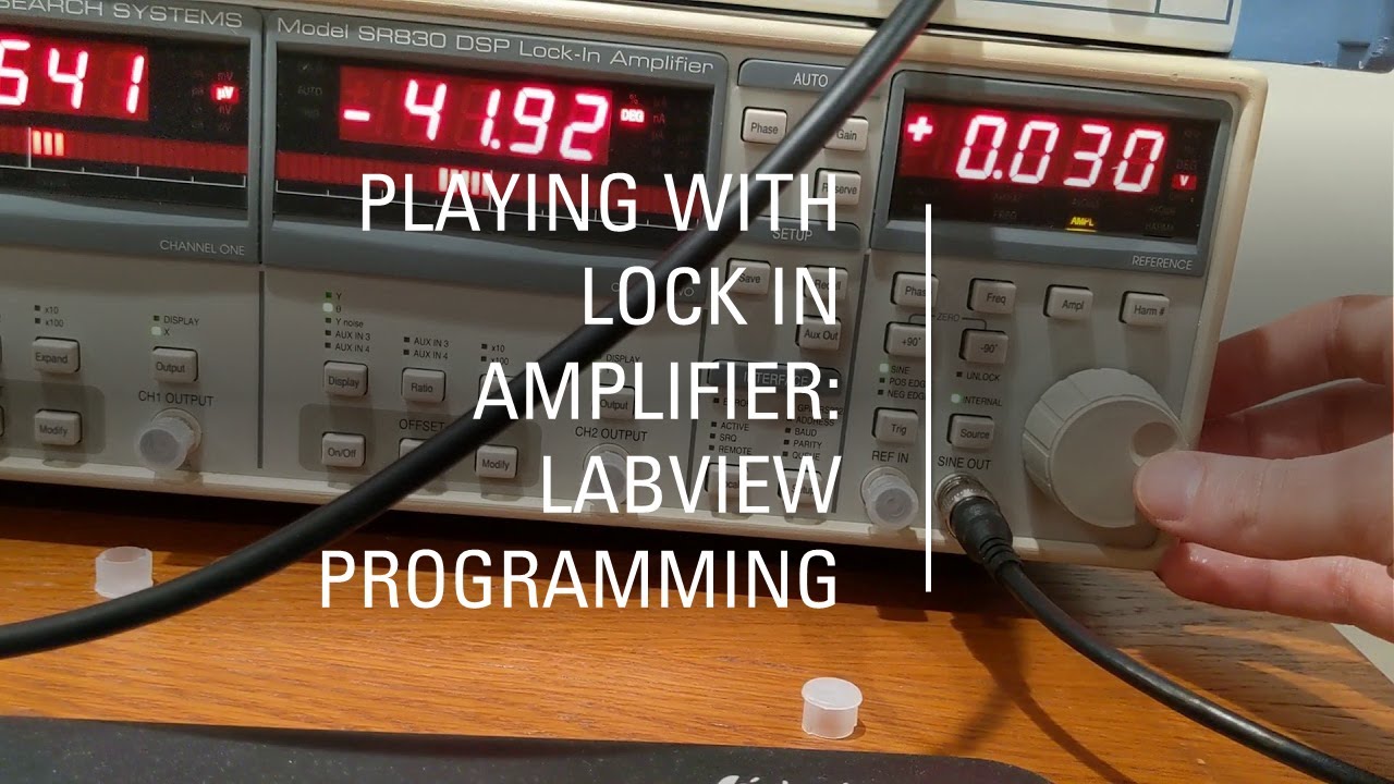 Игра с усилителем SR830: управление прибором Unisg LabVIEW