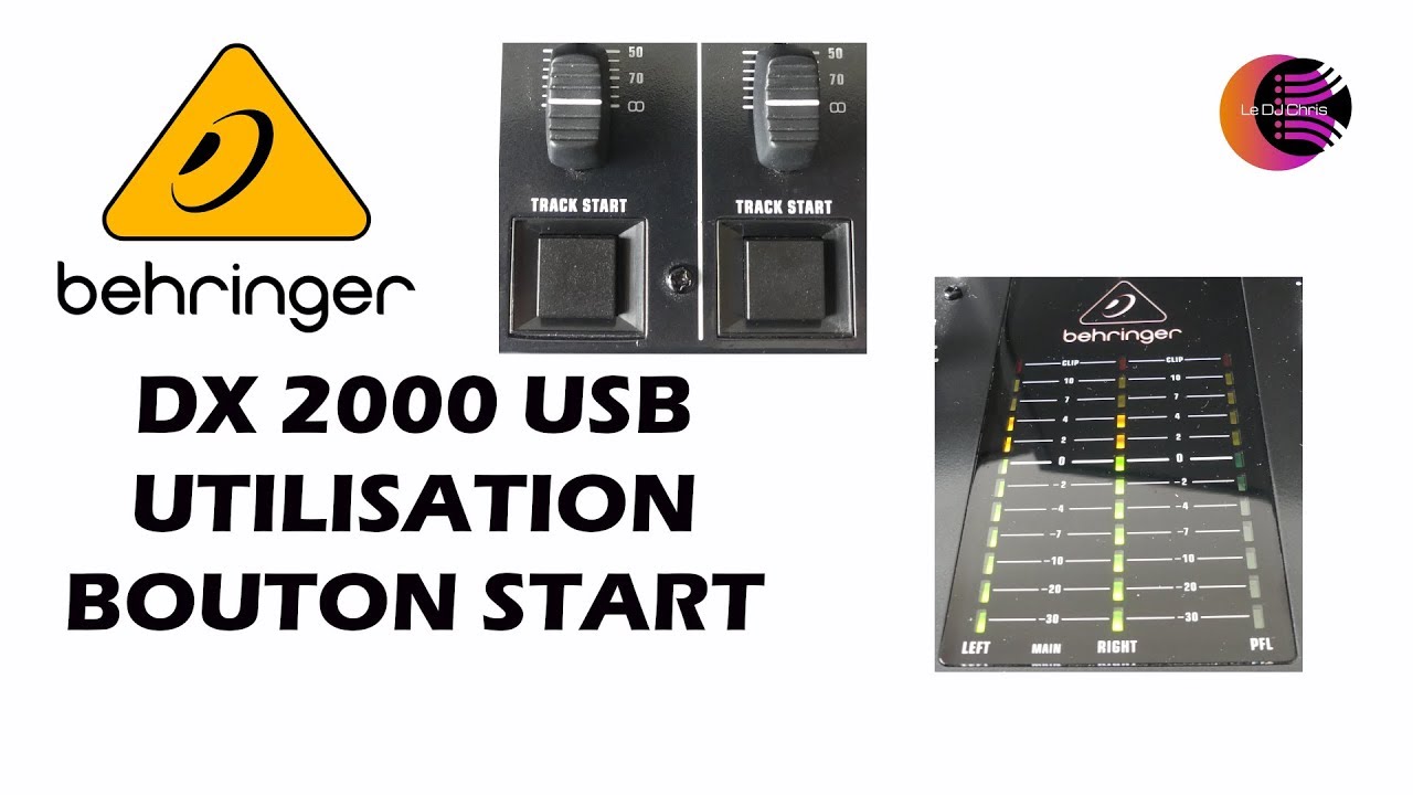 Behringer DX-2000 USB - Utilisation Bouton Start
