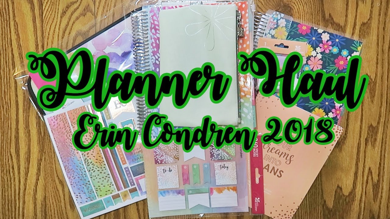 Planner Haul | Erin Condren 2018