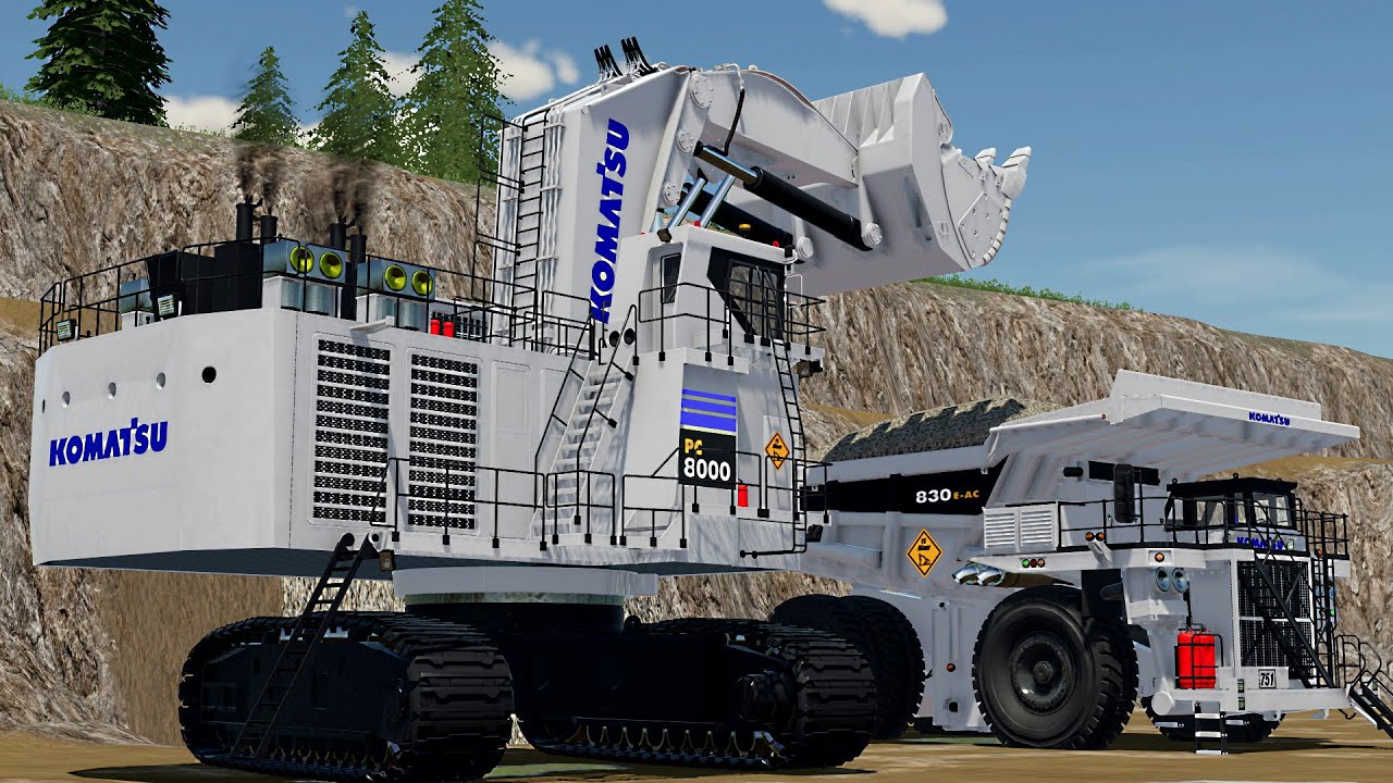 FS22 🚧 Komatsu PC-8000 🚧 Farming Simulator 22 Mods