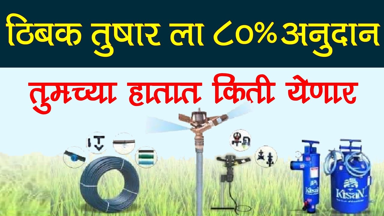 किती मिळणार तुम्हाला ठिबक, तुषार च अनुदान | Drip Sprinkler Subsidy 2022