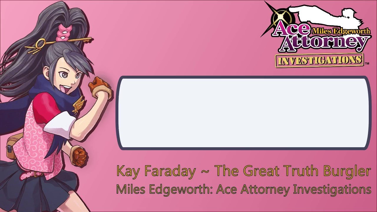 Miles Edgeworth: Ace Attorney Investigations - Kay Faraday ~ The Great Truth Burgler [Cover]