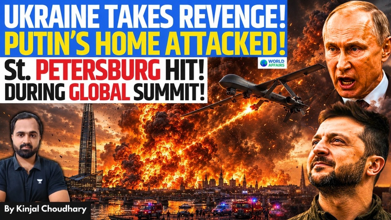 Zelensky Humiliates Putin - Ukraine Attacks St. Petersburg During Russia's Global Summit! Kinjal