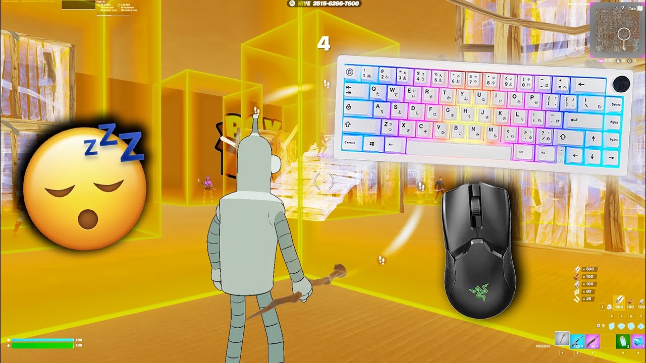 [30 MINUTES] Sleeping ASMR Mechanical Keyboard Sounds 😈 ASMR 😴 Fortnite Gameplay