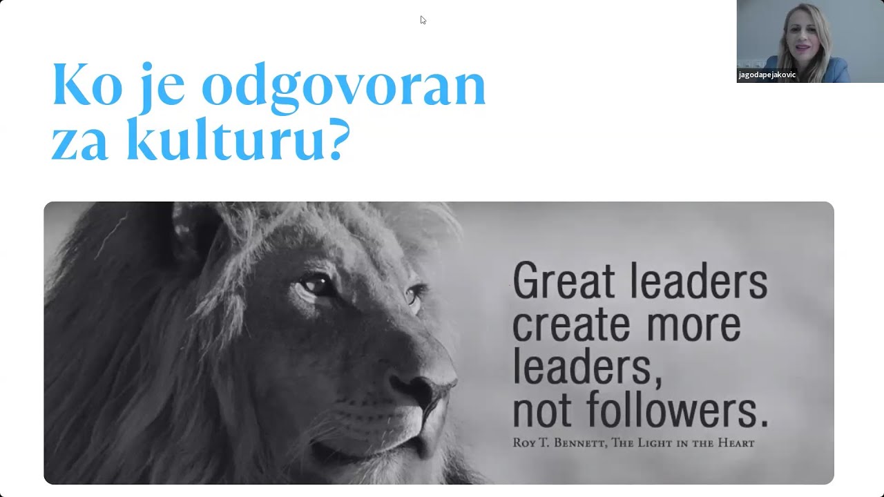 OPEN HR SESSIONS - Kultura jede strategiju za doručak, Jagoda Pejaković