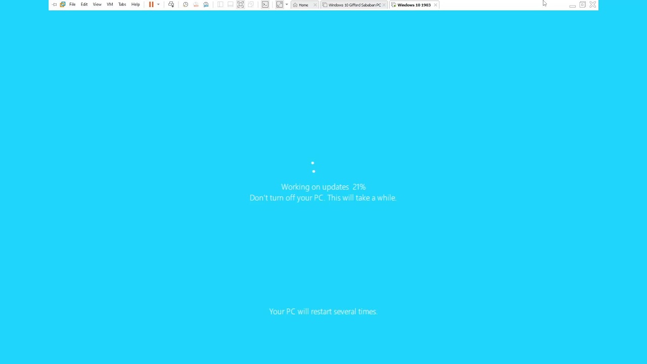Windows 10 1903 to 1909 upgrading