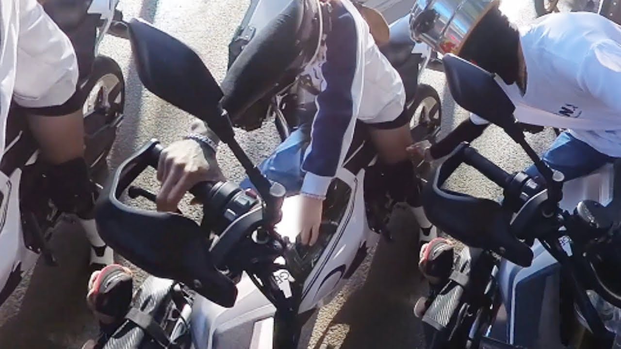 The Girl's Black Stockings Got Ripped. 