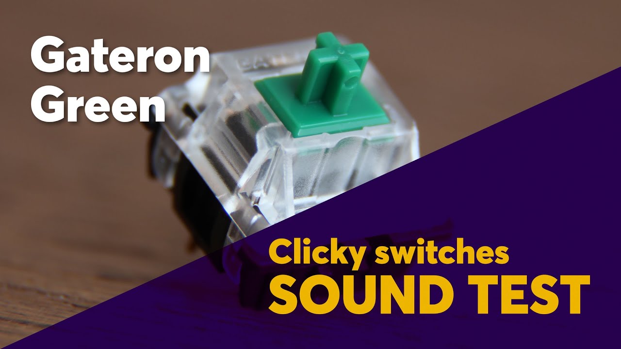 The Ultimate GATERON GREEN Sound Test | A Great Heavy Click Jacket!