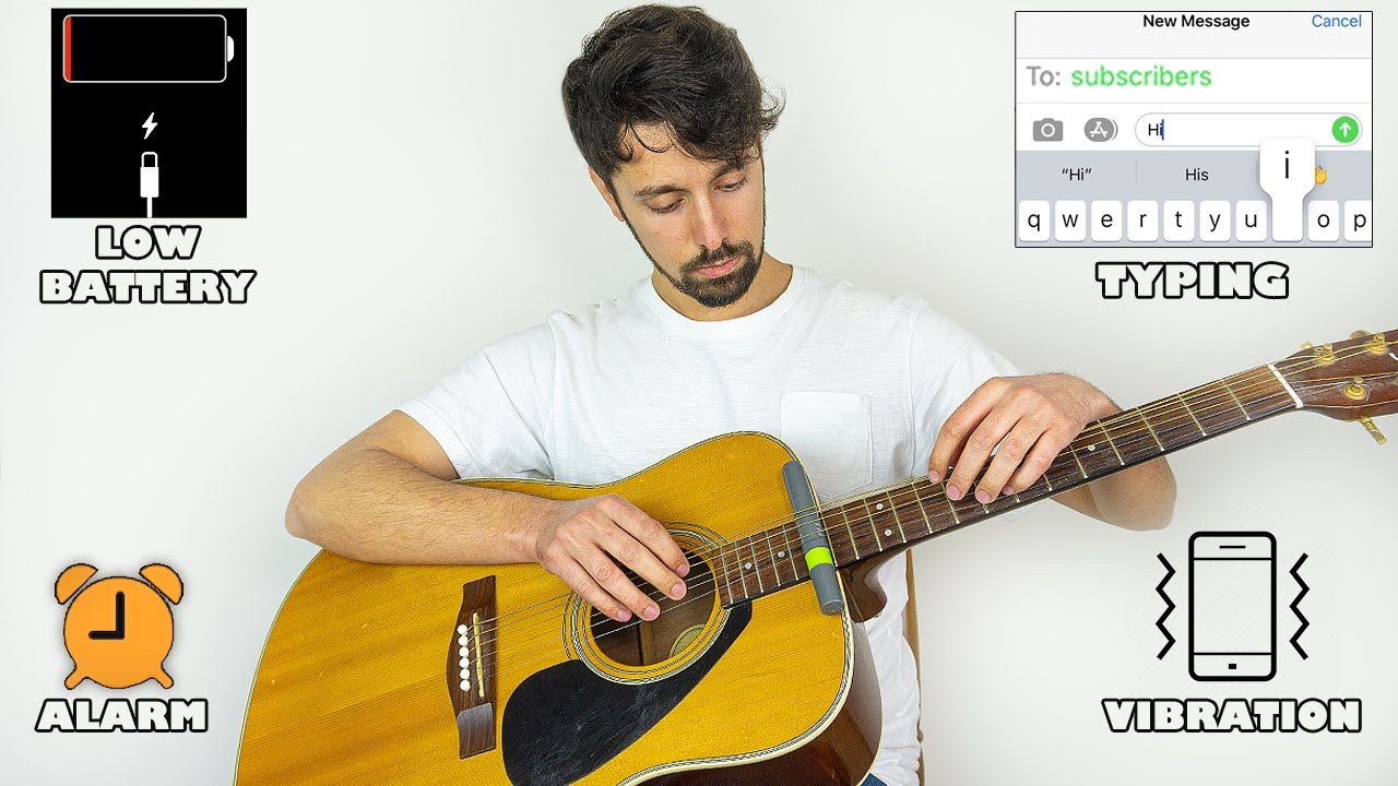 iPhone sounds on guitar