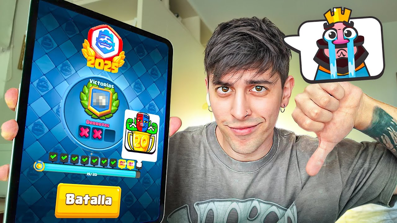 JUGU&Eacute; EL DESAF&Iacute;O DE 20 VICTORIAS EN CLASH ROYALE 💀