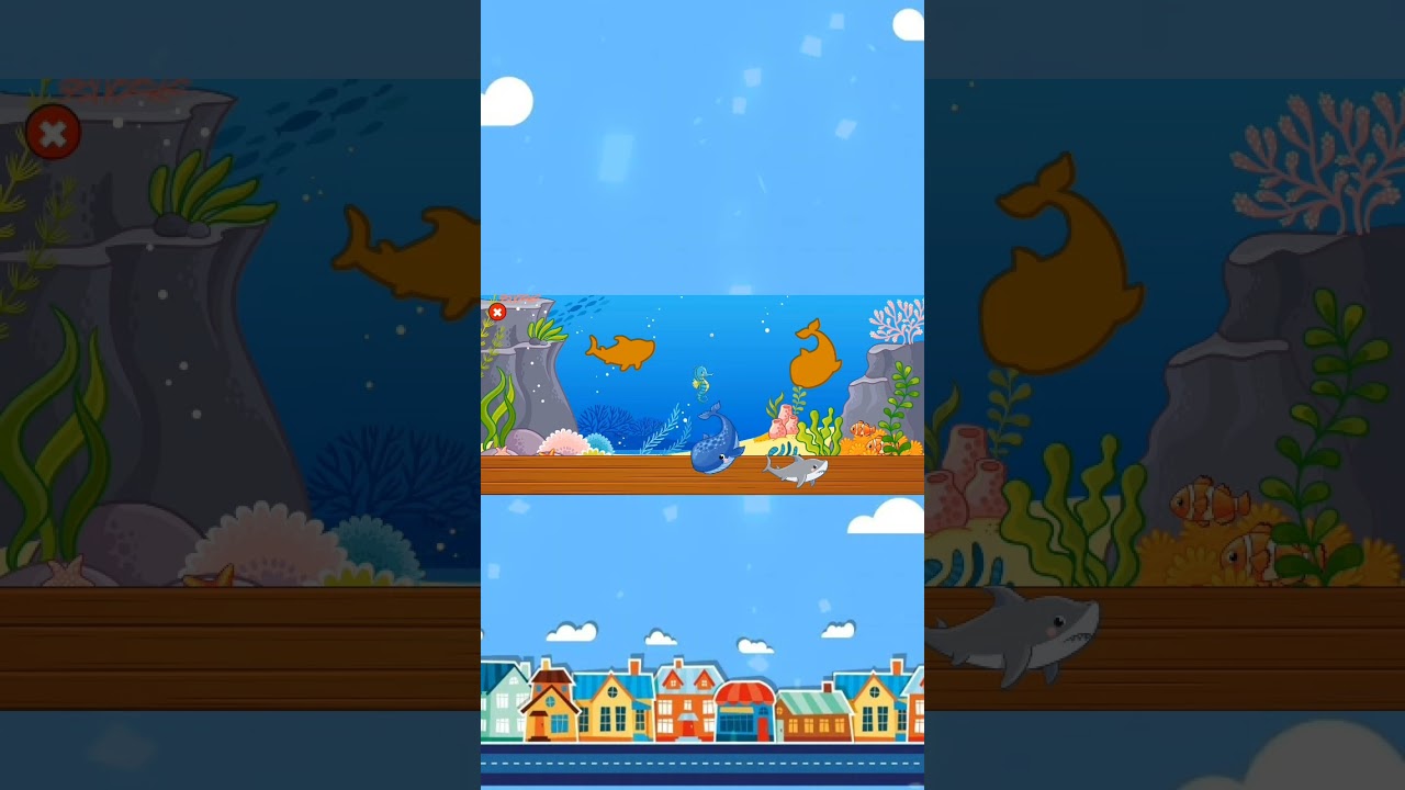 belajar mencocokan puzzle hewan laut #bimbinganbelajar #edukasi