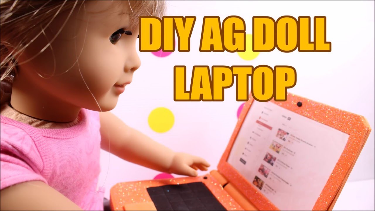 DIY American Girl doll Laptop