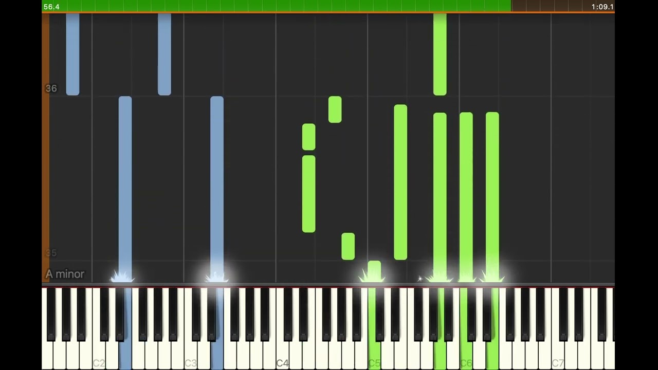 🏠🌞 House of the Rising Sun Piano ⏱️Normal Speed 108 BPM