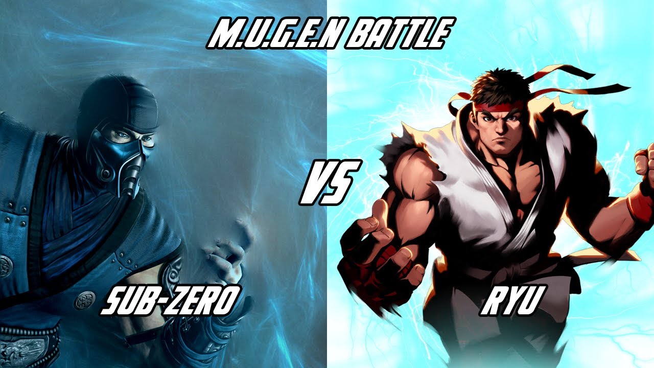 Sub Zero vs Ryu || M.U.G.E.N Battle