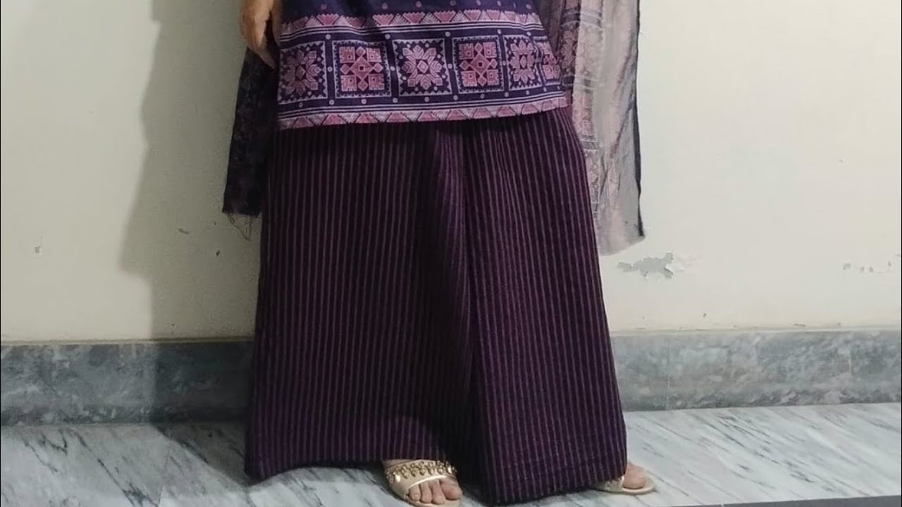 Circular Palazzo Pant Cutting and stitching totorial for biggner|