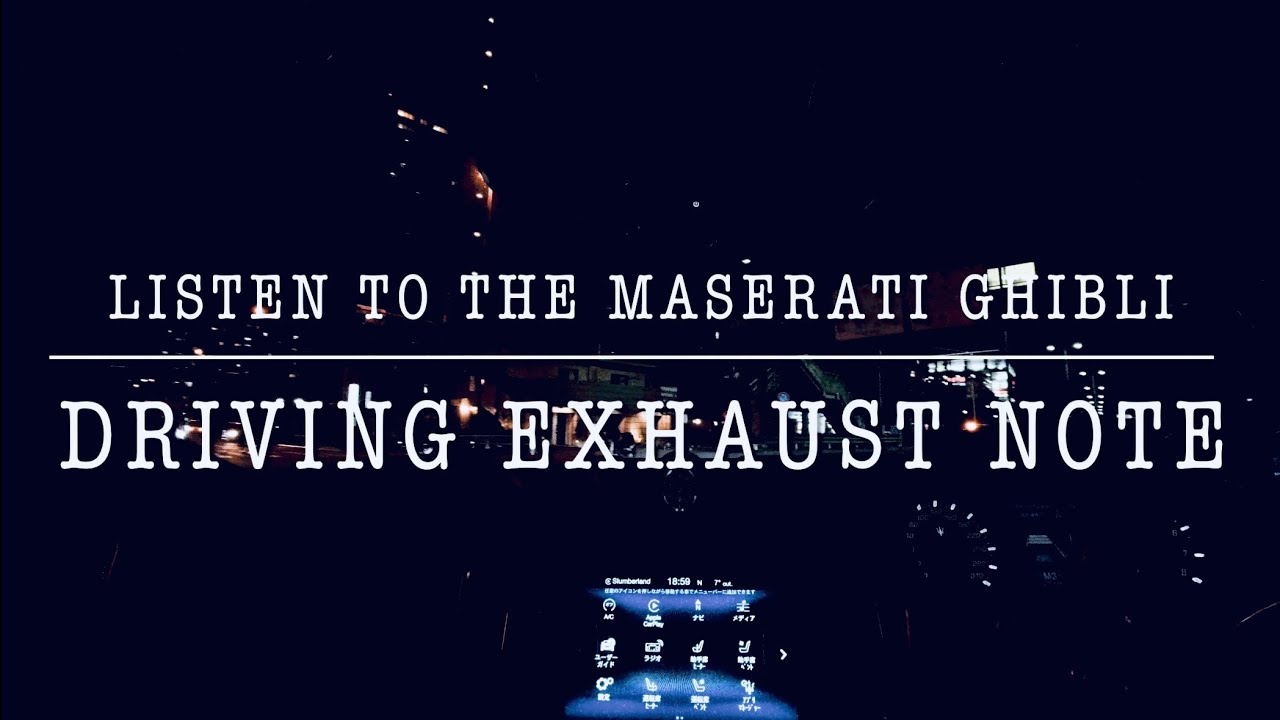 DRIVING EXHAUST NOTE | LISTEN TO THE MASERATI GHIBLI