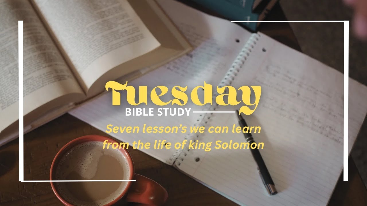 Seven lesson's we can learn from the life of king Solomon