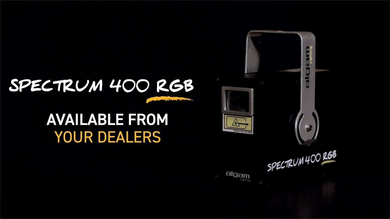 SPECTRUM 400 RGB - MULTICOLOUR RGB ENTERTAINMENT LASER - ALGAM LIGHTING