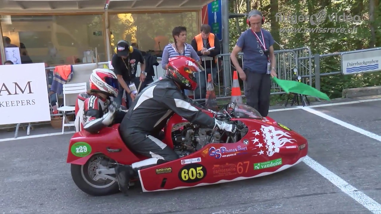 EXTREMELY LOUD Vintage Classic Motorbikes and Sidecars at Hillclimb Bergrennen Gurnigel 2016
