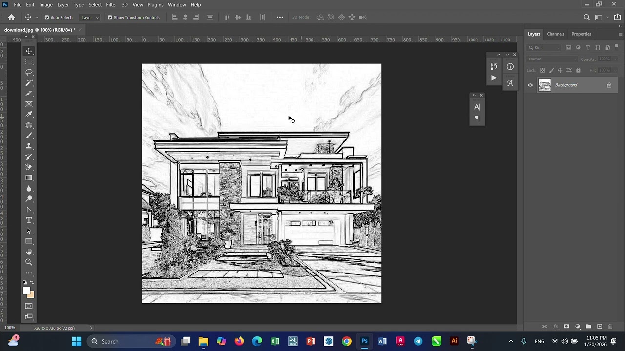 Turn photo into pencil sketch photoshop start 1