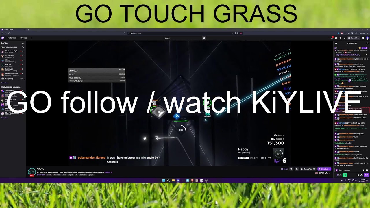 first YT stream | Sabering with KiYLIVE over on twitch | !sbrules