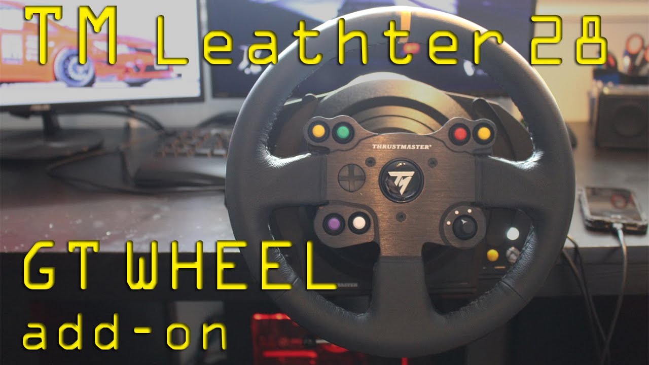 Thrustmaster Leather 28 GT Wheel add-on Unboxing and Impressions