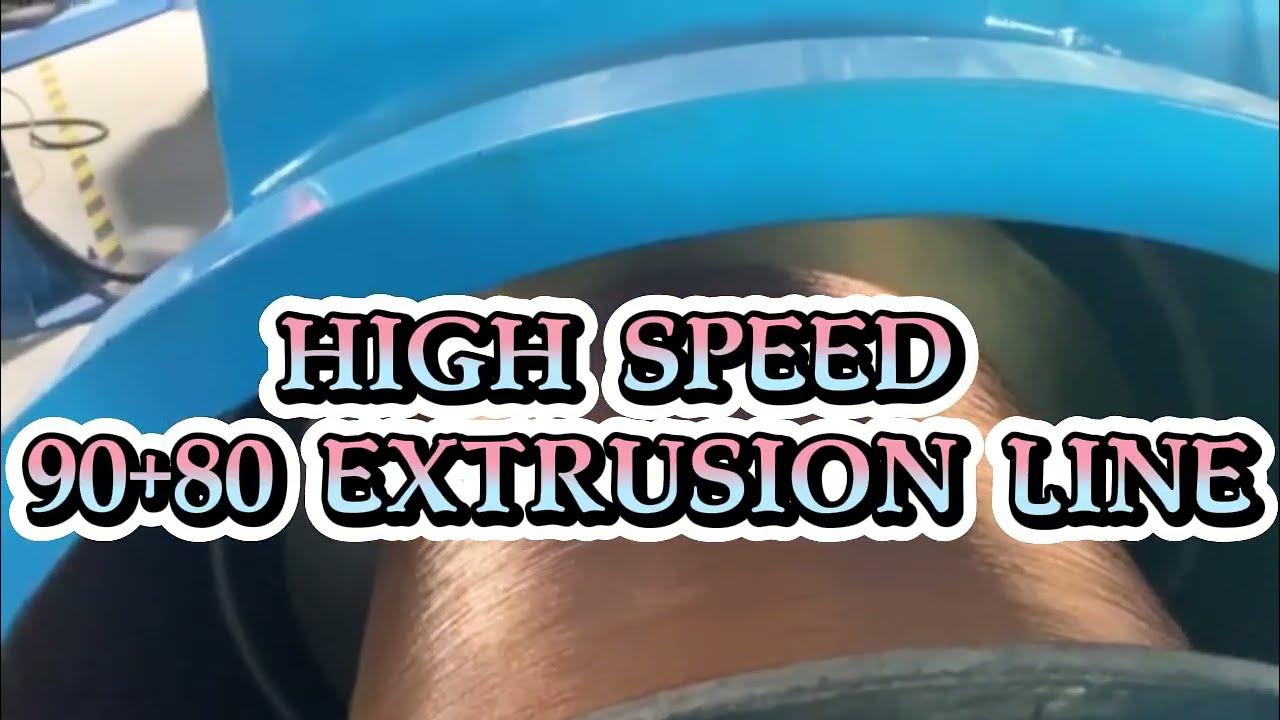 90+80 |100+80 HIGH SPEED EXTRUSION LINE #highspeed