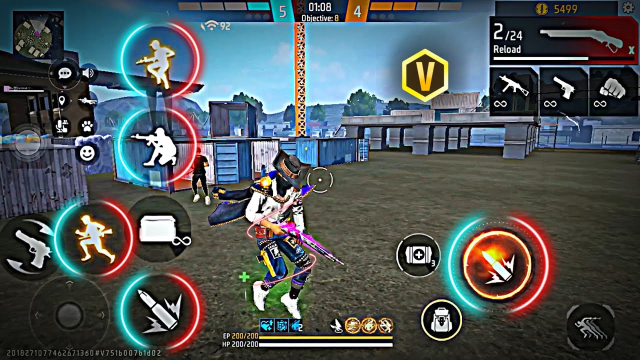 💯Free Fire Max One Tap King 👑