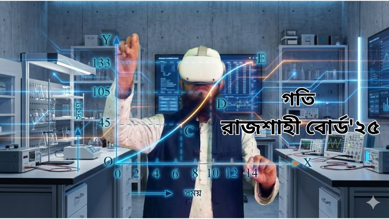 রাজশাহী বোর্ড - ২০২৫ । গতি । প্রশ্ন সমাধান । SSC পদার্থবিজ্ঞান । GlobeWish Learn