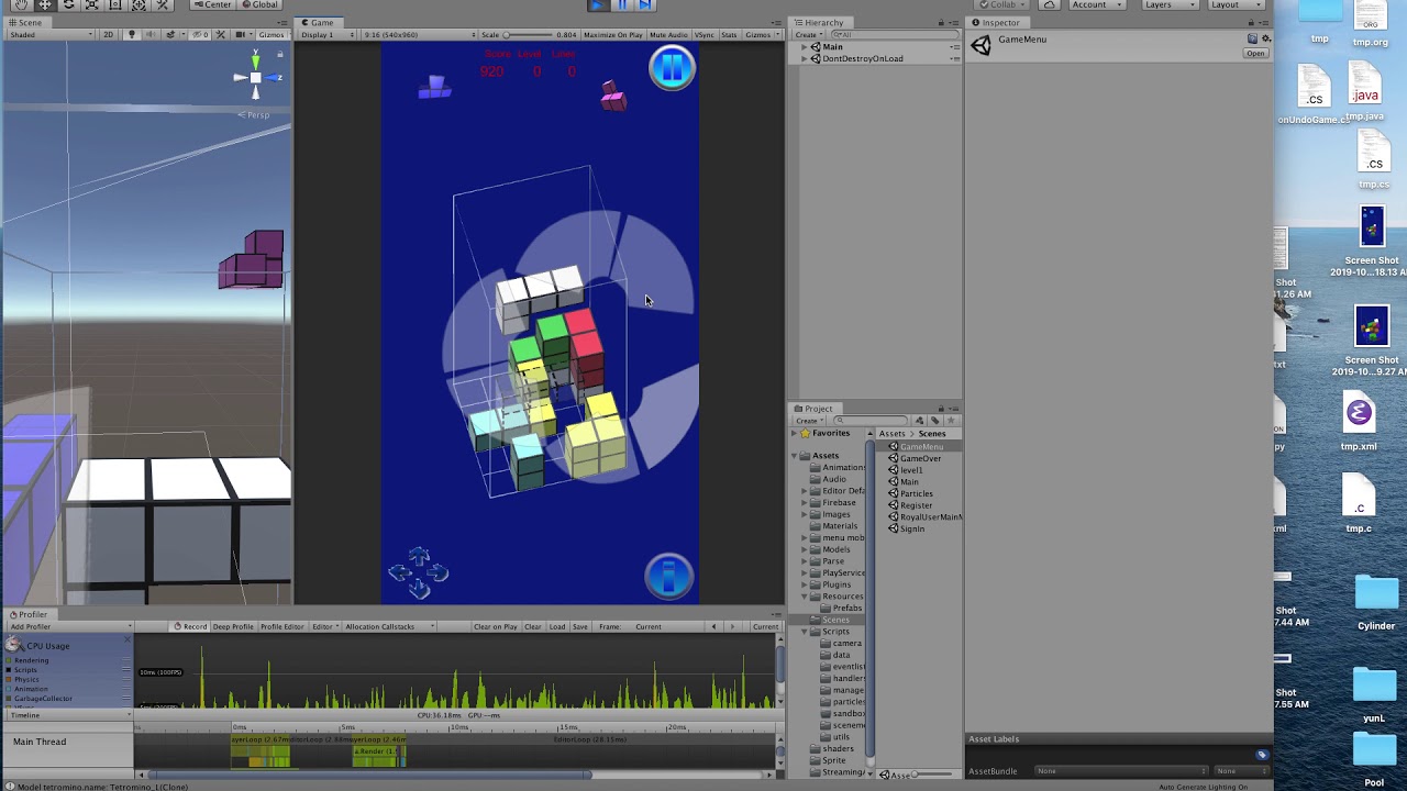 Tetris 3D tetrominos