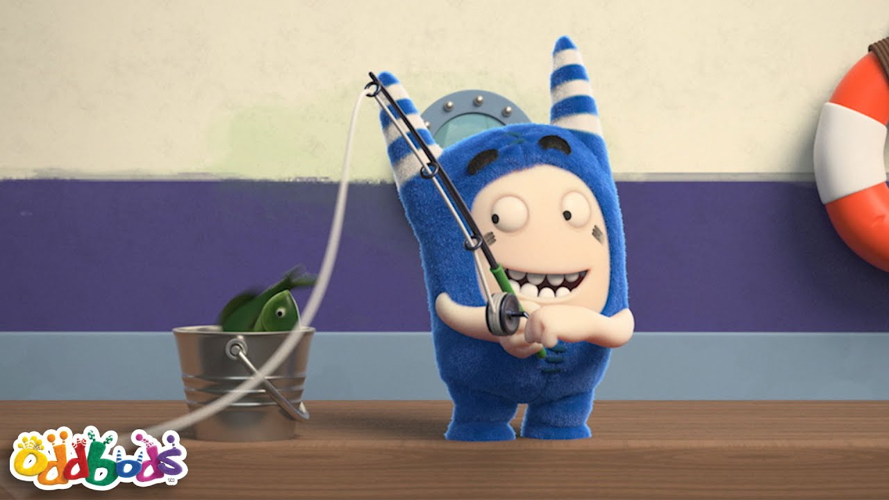Pogo has some fishing fun! 🎣 | Oddbods | Funny Cartoons for Kids | Moonbug Kids Express Yourself!