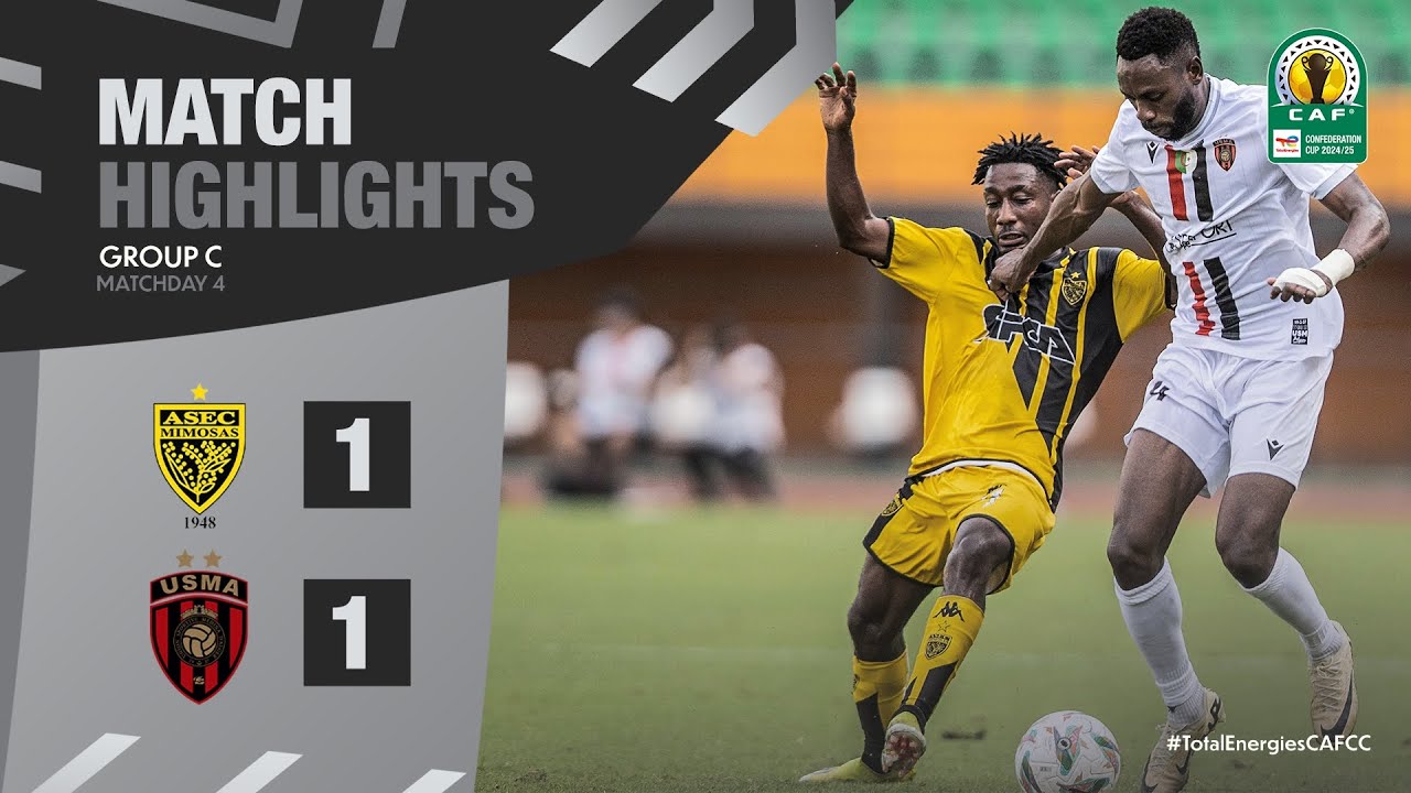 HIGHLIGHTS | ASEC Mimosas 🆚 USM Alger | Matchday 4 | 2024/25 #TotalEnergiesCAFCC