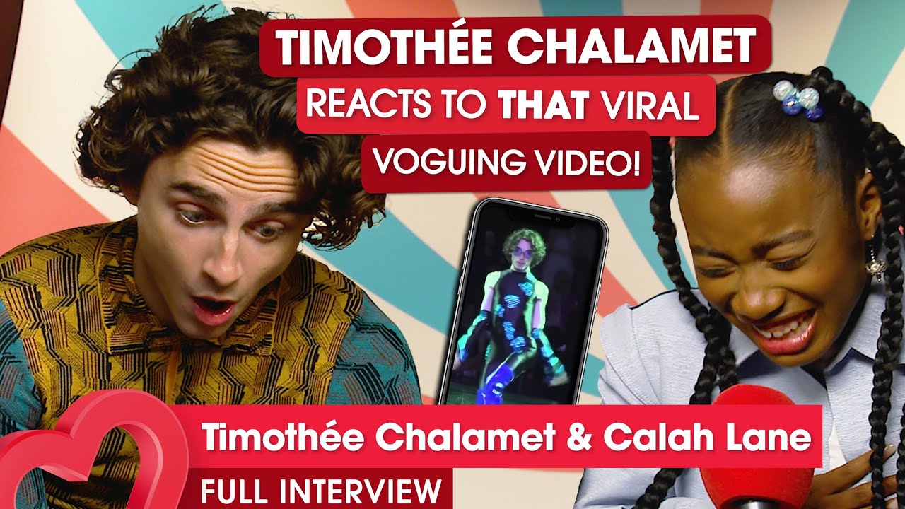 Timothée Chalamet on that voguing video