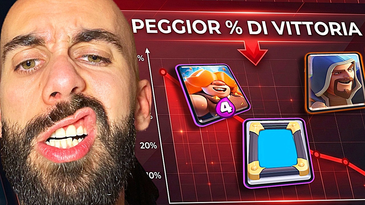 HO GIOCATO IL DECK PI&Ugrave; SCARSO DI SEMPRE! 📉🤡 0% WIN RATE? #clashroyale