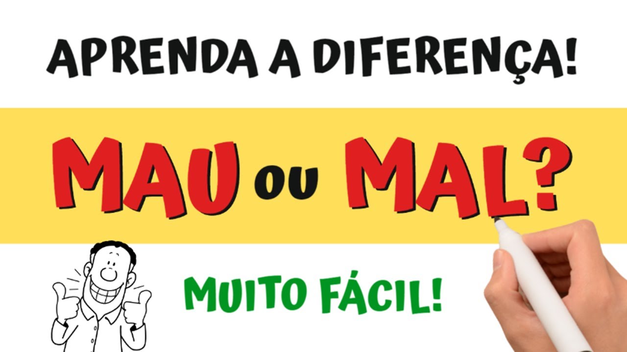 MAU ou MAL? Exemplos, DICAS e EXERCÍCIOS! Muito FÁCIL! #shorts 🤩📚❤️️