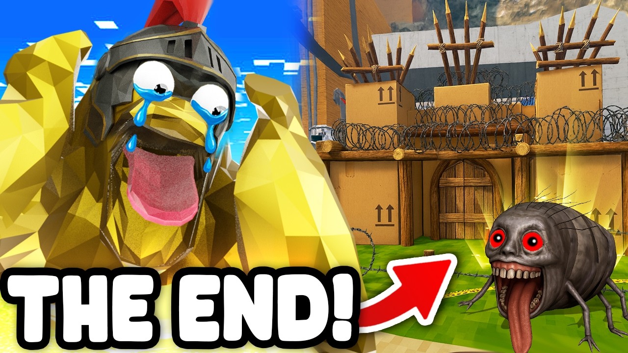 I Built a MASSIVE CASTLE FORTRESS to Survive the NEW MONSTERS! (Animal Company VR)