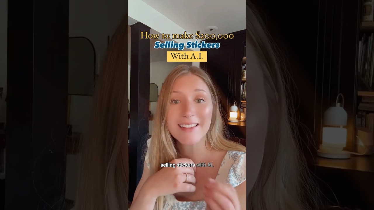 Make $200,000 Selling STICKERS With AI On ETSY #etsy