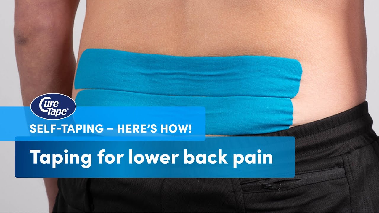 General Lower Back Taping for Pain Relief | Kinesiology Taping Tutorial