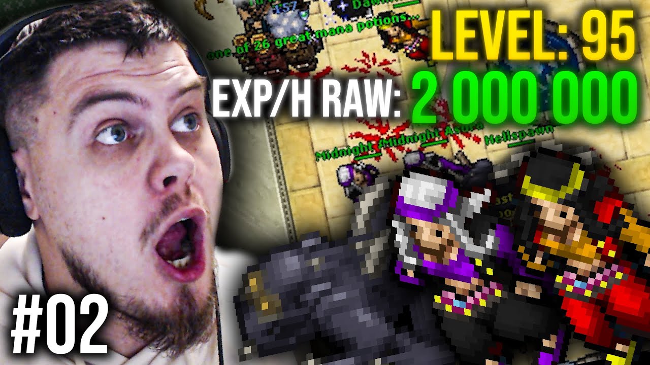 2KK RAW EXP/H NA 95 LEVELU NA NOWYM SERWERZE?!? [Tibia Bravoria #02]