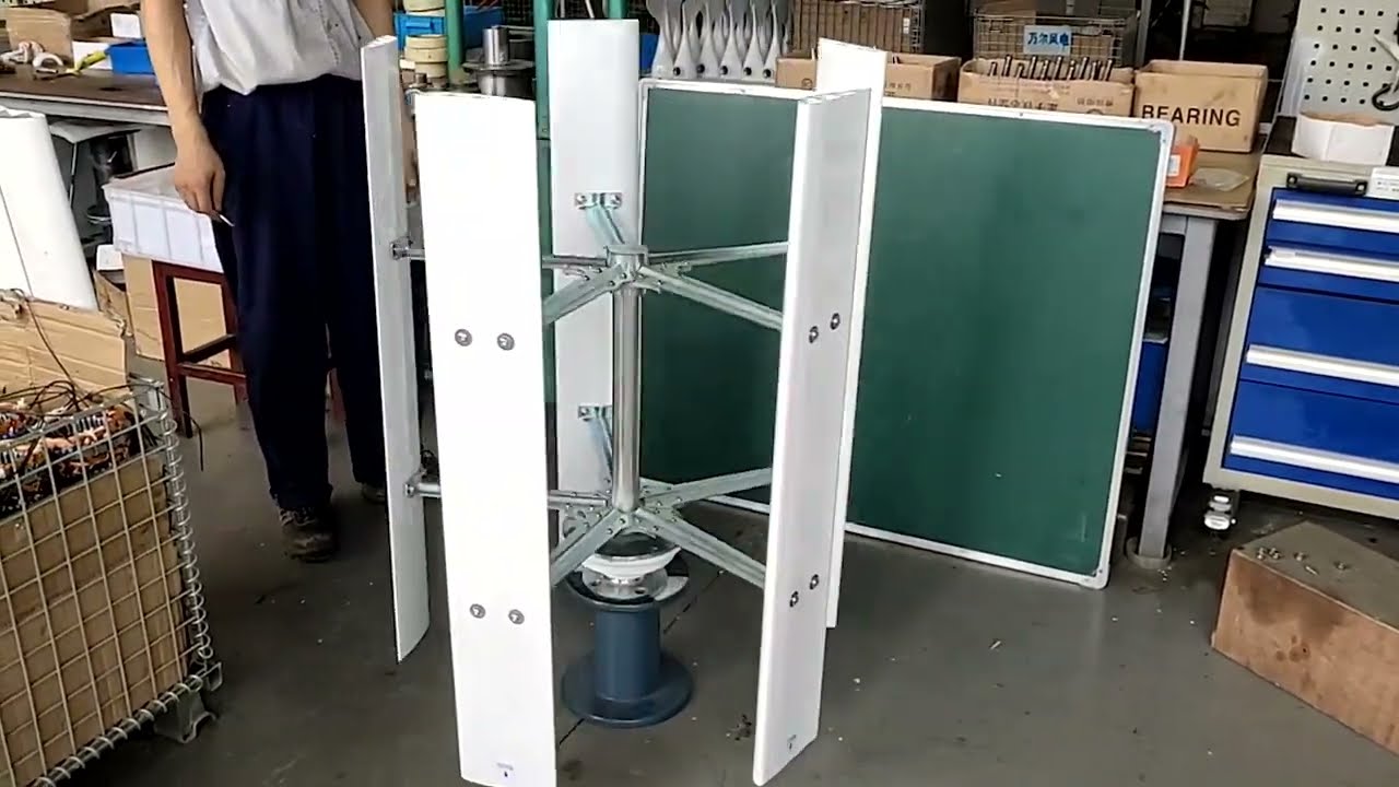 Cùng Greenblue tìm hiểu cách lắp ráp trụ gió trục đứng.