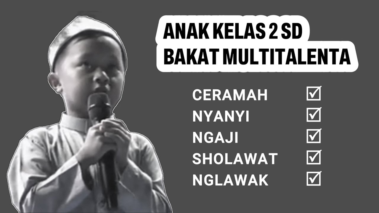 🟥 Masya Allah anak kelas 2 SD punya bakat multitalenta, lucu lagi II KH. Anwar Zahid