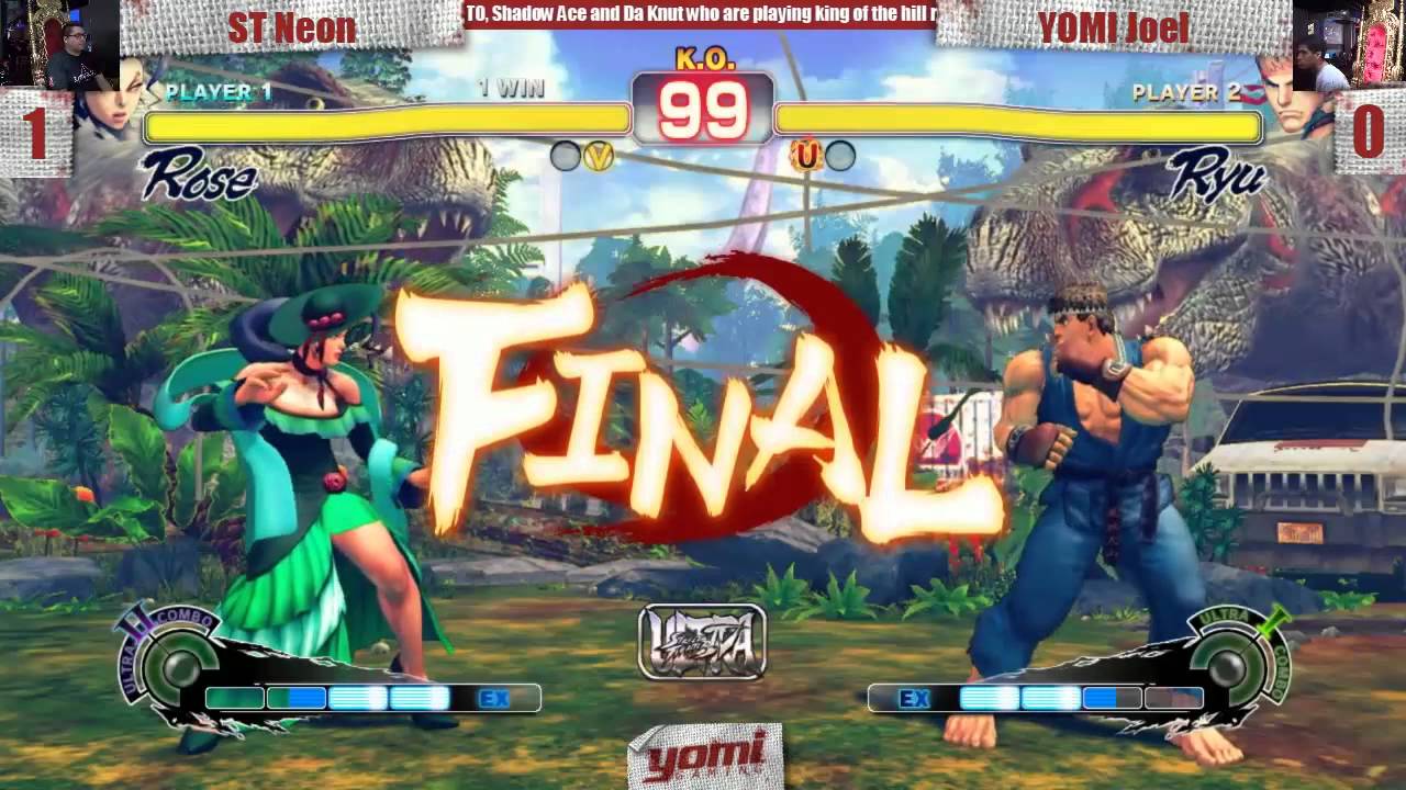 Yomi Gaming USF4 Capcom/Anime Week 4 Loser's Final ST Neon (Rose) vs YOMI Joel (Ryu)