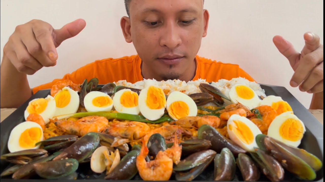 BULDAK NOODLES 🍜 ITLOG 🥚 TAHONG, SHRIMP 🦐 