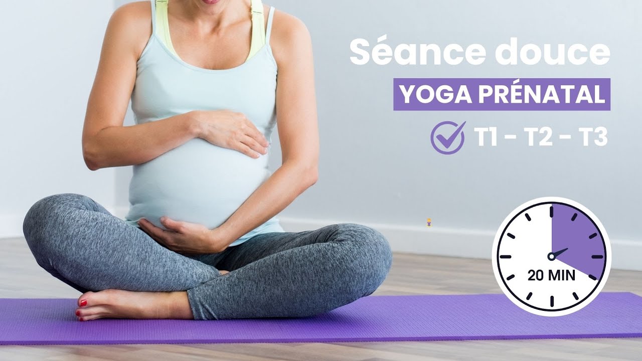 20min de Yoga prénatal 🌸 Yoga doux pour les femmes enceintes | Adapté aux 3 trimestres